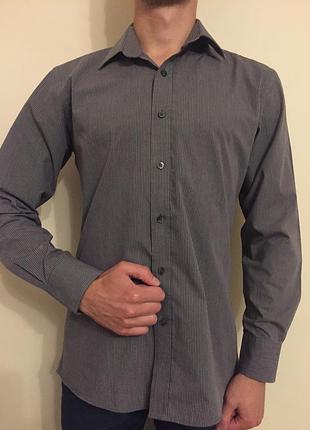 Рубашка мужская в мелкую полоску размер 40