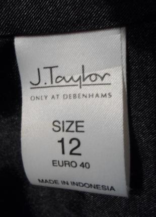 Куртка пиджак женская кожаная j.taylor размер eur-40 uk-126 фото