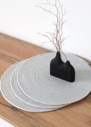 Підставки під тарілку плейсмат сервірувальна серветка з бавовняного шнура декор подарунок