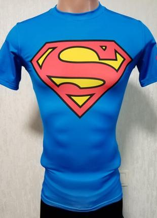 Under armour superman marvel мужская компрессионная термо футболка1 фото