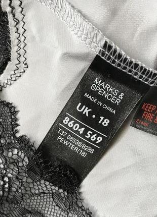 Marks&spencer-нова розкішна нічна сорочка шовк/мереживо! р.-18 uk6 фото