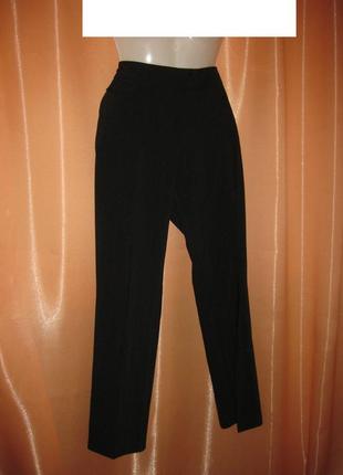 Классические черные брюки офисные деловые chicc км1194 указанный размер 20 с карманами7 фото