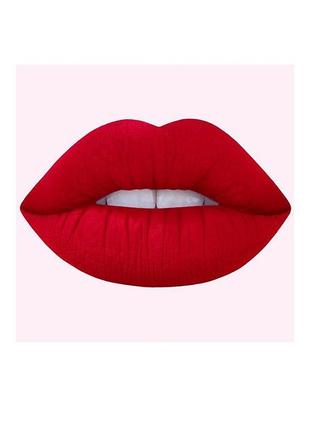 Матова рідка помада lime crime velvetines відтінок red velvet