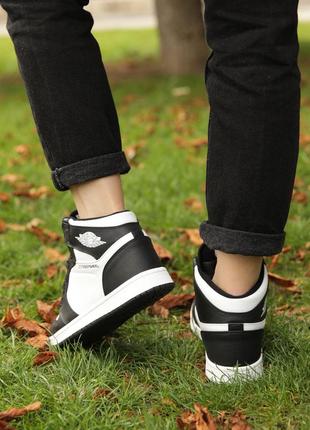 Стильные кроссовки женские черные/белые осенние,весенние (байка) зимние (евро-зима 2022-2023)4 фото