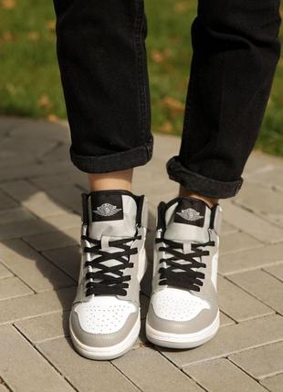 Стильные кроссовки женские серые/белые осенние,весенние (байка) зимние (евро-зима 2022-2023)3 фото