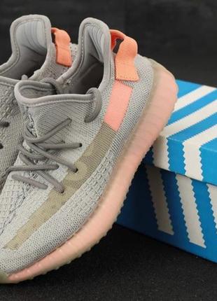 Унисекс кроссовки adidas Invader yeezy 350 boost, белый, рефлектив, вьетнам