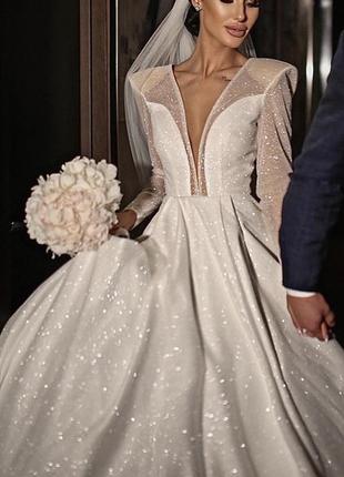 Свадебное платье 😍 ручная работа