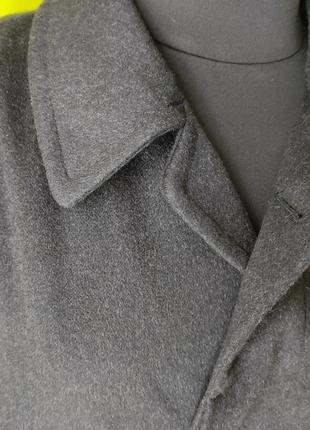 Кашемировое осеннее мужское пальто lodenfrey чорно серый меланж5 фото