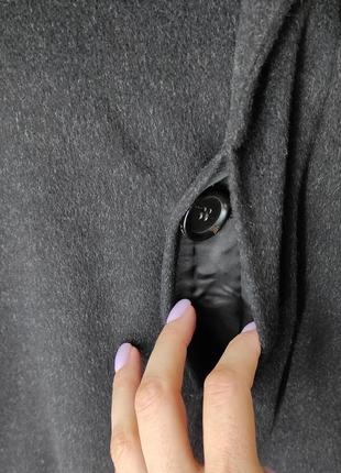 Кашемировое осеннее мужское пальто lodenfrey чорно серый меланж8 фото