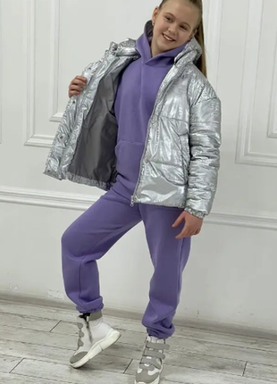 Подростковая демисезонная стильная куртка "анита", размеры на рост 140 -158 + видеообзор!9 фото