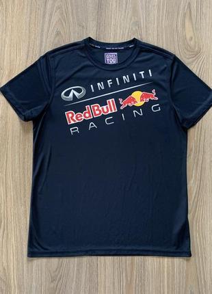 Мужская спортивная футболка с принтами infiniti red bull racing2 фото