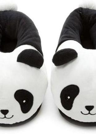 Домашні дитячі капці панда розмір 32-351 фото