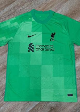 Футболка (футбольная форма) джерси nike liverpool goalkeeper 21/222 фото