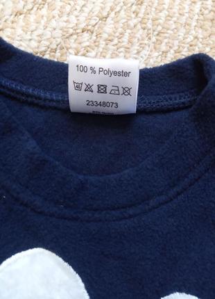 Флісова кофта, пуловер, реглан, светр на хлопчика 62-68 см, impidimpi3 фото