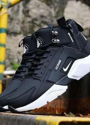 Чоловічі кросівки nike huarache x acronym black white 1