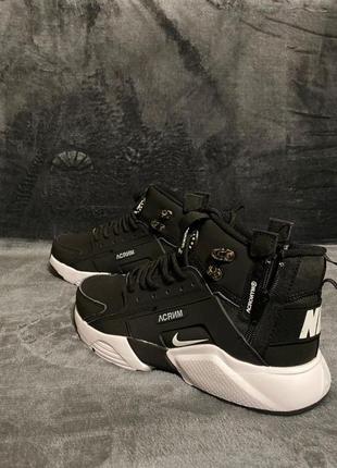 Чоловічі кросівки nike huarache x acronym black white 14 фото