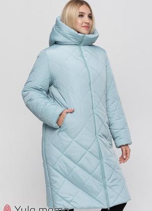 Зимове тепле пальто для вагітних4 фото