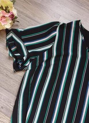 Женская блуза в полоску большой размер батал 56/58 блузка блузочка кофточка футболка2 фото