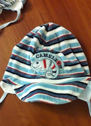Капелюх для малышей шапка на завязках демисезонная5 фото