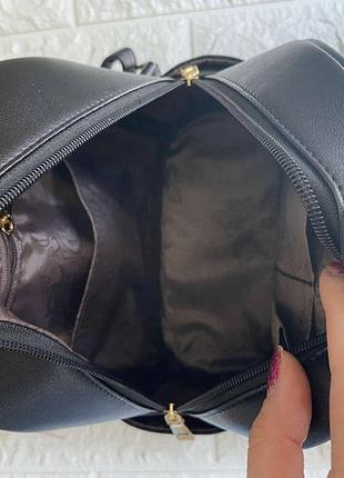 Стильный женский прогулочный рюкзак плетеный рюкзачок черный5 фото