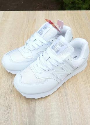 Кросівки new balance 574 white4 фото