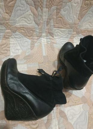 Шикарні черевики, натуральна шкіра і замша2 фото