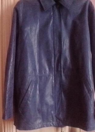 Курточка ветровка под кожу большого размера4 фото