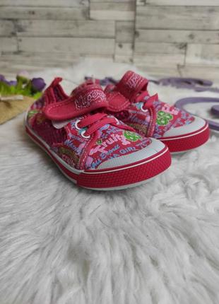 Дитячі капці super gear мокасини текстильні на рожевій липучці розмір 266 фото