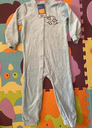 Человечек слип велюровый