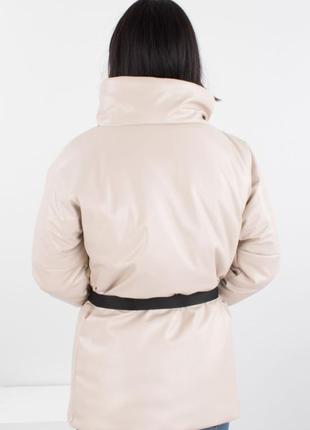 Женская куртка курточка эко кожа демисезон осень весна без капюшона экокожа3 фото