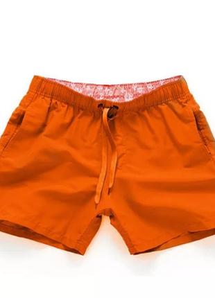 Чоловічі плавальні шорти оранжеві1 фото