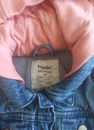 Курточка джинсовий  піджак p 110. 4-5 р lupilu3 фото