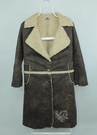 Пальто дубленка kenzo paris ladies faux sheepskin coat