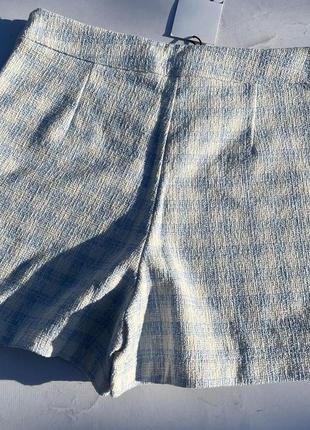 Твидовые шорты-юбка zara8 фото