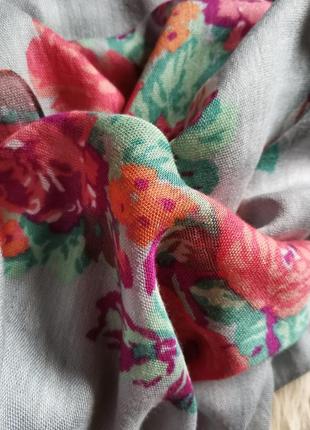 Шарф петля летний легкий тонкий шарф хомут3 фото