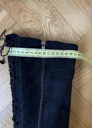 Ботфорты замш