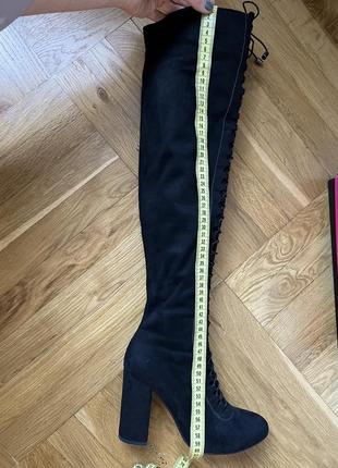 Ботфорты замш