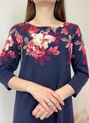 Платье с принтом цветов joules7 фото