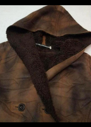 Меховая куртка искусственная дубленка франция7 фото