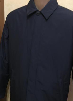 Удлиненная синяя куртка -размер-50\524 фото