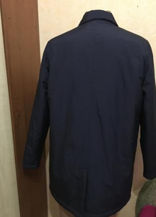Удлиненная синяя куртка -размер-50\523 фото