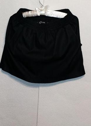 Чёрная мини-юбка guess . размер евро 36.2 фото