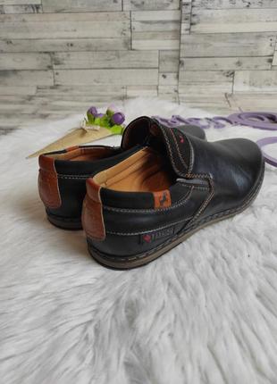 Детские туфли nasite для мальчика кожаные черные размер 385 фото