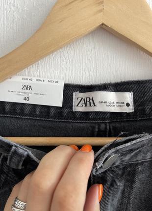 Джинси zara чорні8 фото