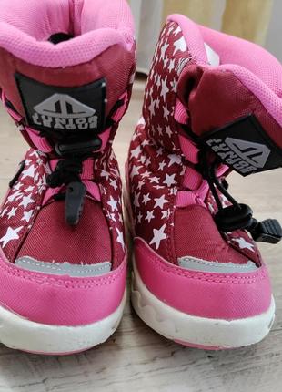 Дутики ботинки сапожки на дівчинку на флісовій підкладці3 фото