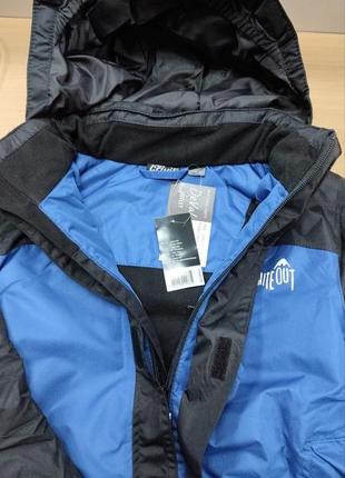 Куртка хлоп'яча, синьо-чорна, лижна, термо, розмір 134/140, crivit, 219355 фото