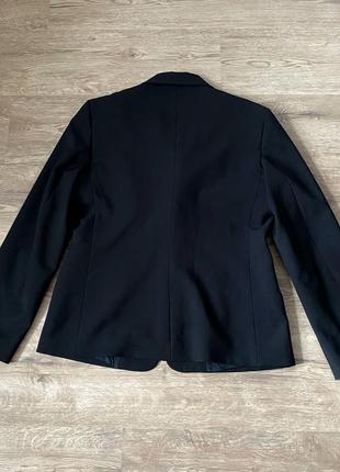 Чёрный жакет пиджак united colors of benneton3 фото