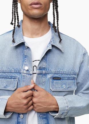 Calvin klein джинсовая куртка ( ck denim jacket oversized ) c америки m,l,xl4 фото