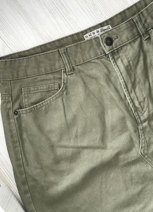 Спідниця джинсова міні хакі7 фото