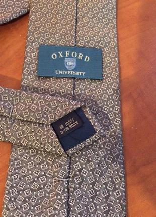 Шовковий галстук, краватка oxford university, оксфорд1 фото